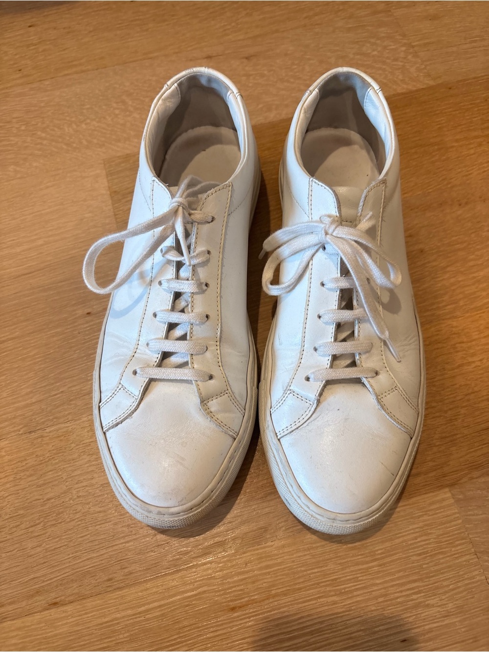Common Projects Women’s White Leather Low-Top Sneakers